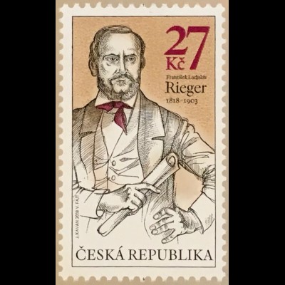 Tschechische Republik 2018 Nr 1005 200. Geburtstag von Franti∏ek Ladislav Rieger
