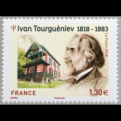 Frankreich France 2018 Nr 7216 200. Geburtstag von Iwan Turgenew Literatur