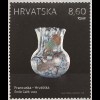 Kroatien Croatia 2018 Nr 1346-47 Glaskunst Jugendstil Paralellausgabe Frankreich