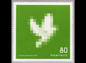 Österreich 2019 Nr. 3446 Brieftaube Reisetaube Briefbeförderung