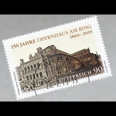 Österreich 2019 Nr. 3450 Opernhaus am Ring Wiener Staatsoper Eröffnung 1869