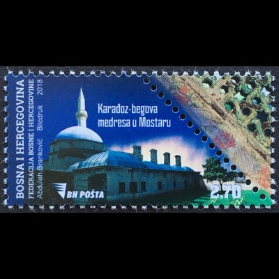 Bosnien Herzegowina 2018 Nr. 732 Freimarke Karadoz Moschee