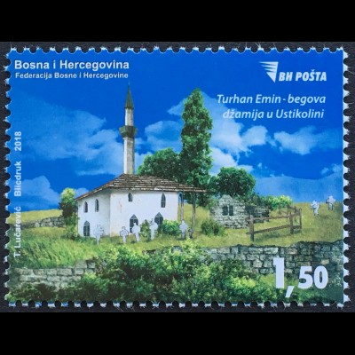 Bosnien Herzegowina 2018 Nr. 762 Freimarke Moschee Ustikolina 