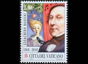 Vatikan Cittá del Vaticano 2018 Nr. 1945 150. Todestag Gioachino Rossini Musik