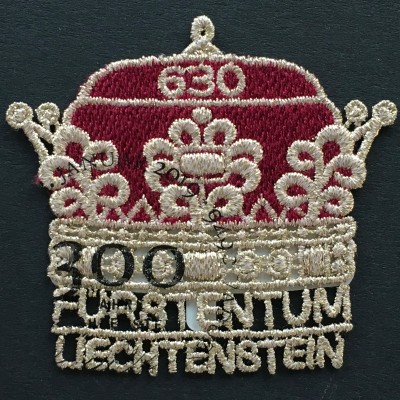 Liechtenstein 2019 Neuheit 300 Jahre Liechtenstein Fürstenhut Stickerei Rot Gold