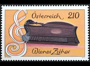 Österreich 2019 Nr. 3453 Wiener Zither Musikinstrumente Wiener Philharmoniker