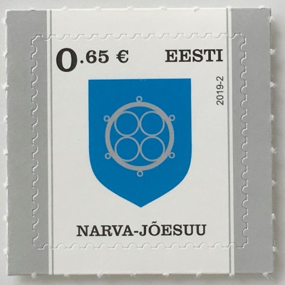 Estland EESTI 2019 Nr. 944 Freimarken Wappen Narva-Joesuu Heraldik