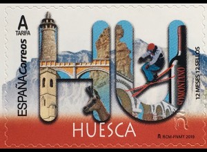 Spanien España 2019 Nr. 5314 Freimarke Tourismus HUESCA 12 Monate