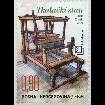 Bosnien Herzegowina Kroatische Post Mostar 2018 Nr. 491 Ethnologische Schätze 