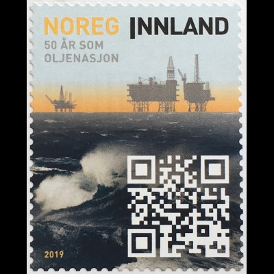 Norwegen 2019 Nr. 1990 50 Jahre Erdölförderung Erdölgewinnung Bodenschätze 