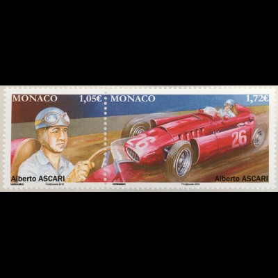 Monako Monaco 2019 Nr. 3428-29 Rennsport Alberto Ascari Automobilrennfahrer 