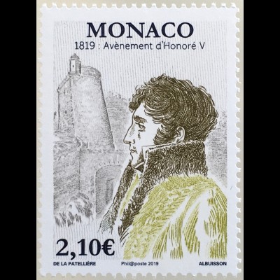 Monako Monaco 2019 Nr. 3433 200 Jahre Thronbesteigung von Fürst Honoré V