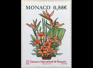 Monako Monaco 2019 Nr. 3432 Wettbewerb für Blumenbinderei in Monte Carlo
