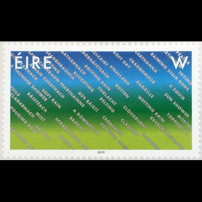 Irland 2019 Nr. 2298 Eine Briefmarke für Irland Niederschläge