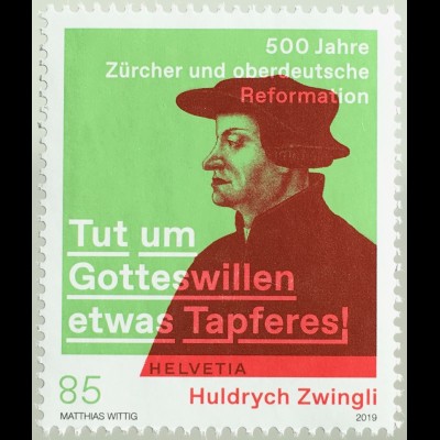 Schweiz 2019 Nr. 2608 Huldrych Zwingli - Zürcher und oberdeutsche Reformation
