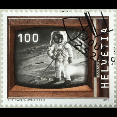 Schweiz 2019 Nr. 2602 50 Jahre bemannte Mondlandung Neil Armstrong 21. Juli 1969