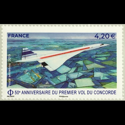 Frankreich France 2019 Nr. 7274 50. Jahrestag des Erstfluges der „Concorde“ 