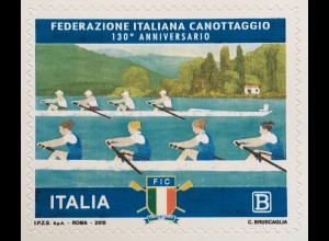 Italien Italy 2018 Nr 4080 130 Jahre Italienische Rudersport-Vereinigung (FIC)