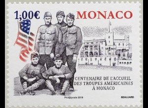 Monako Monaco 2019 Michel Nr. 3438 Ankunft der amerikanischen Truppen GI´s