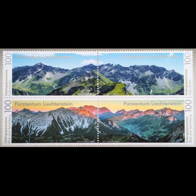 Liechtenstein 2019 Nr. 1946-49 Gebirgspanoramen Bergsommer und Sonnenaufgang 