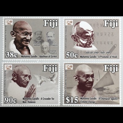 Fidschi Inseln FIJI 2018 Nr. 1469-72 150. Geburtstag von Mahatma Ghandi