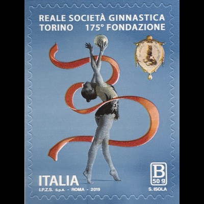 Italien Italy 2019 Nr. 4094 Reale Societá Ginnastica Torino ältester Sportverein