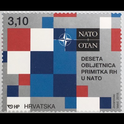 Kroatien Croatia 2019 Nr. 1371 10 Jahre in der Nato 
