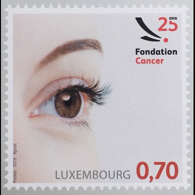Luxemburg 2019 Nr. 2194 25 Jahre Fondation Cancer Gegen Lungenkrebs