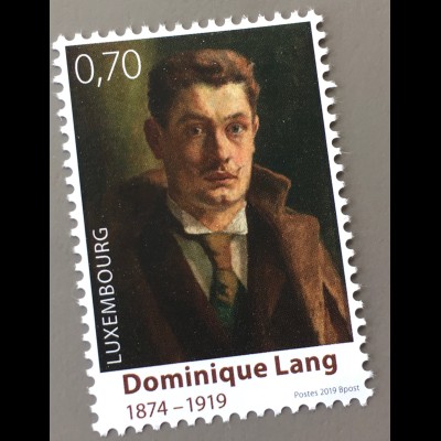 Luxemburg 2019 Nr. 2193 100 Todestag Dominique Lang Maler Impressionist Kunst