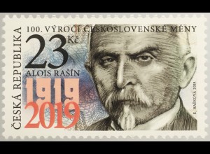 Tschechische Republik 2019 Nr. 1023 100 Jahre tschecheslowakische Währung 