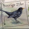 Schweden Sverige 2019 Block 59 Europaausgabe Einheimische Vogelarten Amsel 