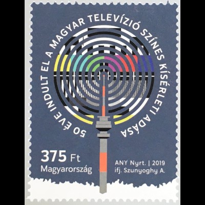 Ungarn Hungary 2019 Nr 6028 Experimentelle Übertragung des ungarischen Fernsehen