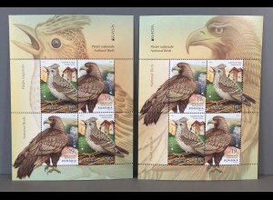 Rumänien 2019 Block 785 I+II Europaausgabe Einheimische Vogelarten Ornithologie 