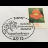 Bund BRD Ersttagsbrief FDC 1. Juli 2019 Nr. 3482Kapuzinerkresse Dauerserie Flora