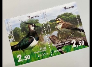 Bosnien Herzegowina 2019 Nr. 768-69 DI Dr Europaausgabe Einheimsiche Vogelarten 