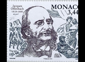Monako Monaco 2019 Nr. 3457 Jaques Offenbach deutsch französischer Komponist