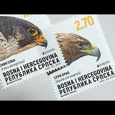 Bosnien Herzegowina Serbische Republik 2019 Nr. 788-89 A Europa Vogelarten