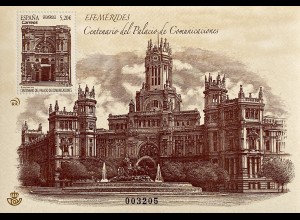 Spanien España 2019 Nr. 5363 100 Jahre Palast der Kommunikation Zeichnung