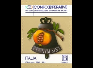 Italien Italy 2019 Nr. 4120 100 Jahrestag der italienischen Genossenschaft