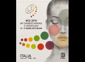 Italien Italy 2019 Nr. 4126 24. Weltkongress für Dermatologie Hautkrankheiten