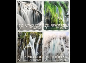 Kroatien Croatia 2019 Nr. 1397-1400 Seen Tourismus Wasserfälle Plitvice Lake