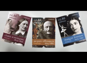 Portugal 2019 Nr 4523-45 Personen der Geschichte Kultur Clara Schumann Offenbach