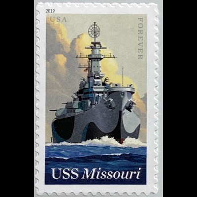USA Amerika 2019 Nr. 5614 USS Missouri Schiffe Schiffsverkehr Transport Frachter