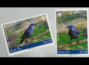 Malta 2019 Michel Nr. 2057-58 Europaausgabe Einheimische Vogelarten Birds 