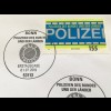 Bund BRD Ersttagsbrief FDC 1. Juli 2019 Neuheit Polizeien des Bundes und Länder