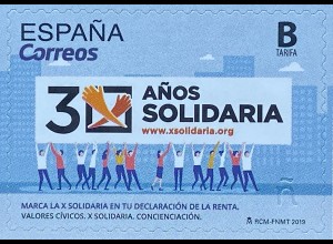 Spanien España 2019 Nr. 5353 30 Jahre Solidarität Bürgerliche Werte 