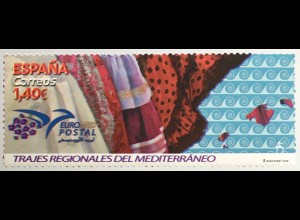 Spanien España 2019 Michel Nr. 5367 Euromed Postal Trachten des Mittelmeerraumes