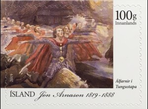 Island Iceland 2019 Nr. 1588 200. Geburtstag von Jón Árnason Märchen und Sagen