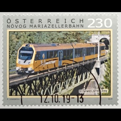 Österreich 2019 Nr. 3486 Himmelstreppe der Mariazellerbahn Serie Eisenbahn