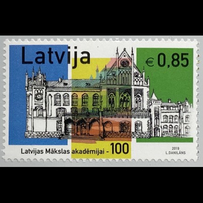 Lettland Latvia 2019 Nr. 1083 Kunstakademie in LItauen